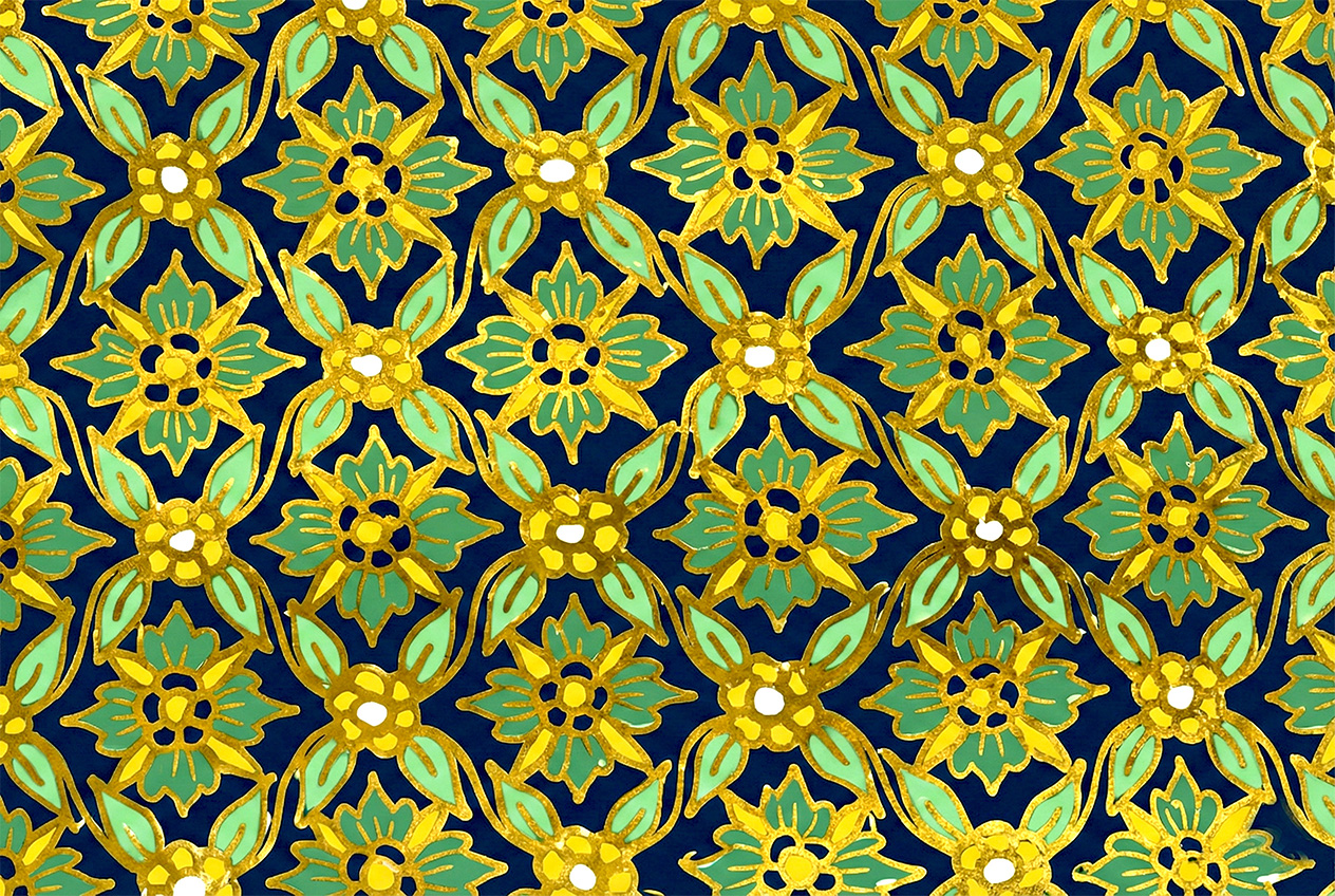 PK017 PiKul SakKoRad Dark Blue pattern by handcrafted 18K gold Bencharong luxury memorial art urns by UniqueUrn