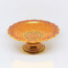 Stem Plate 7 inch Shiny Bone China KaoLarmTad On Orange