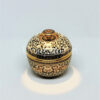 Apple Covered Box Urn 4 inch Shiny KraDangNga On Black