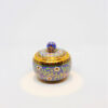 Round Covered Box Urn Verona Shape Small Shiny ChaKri