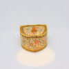 Triangle Covered Box Urn Extreme Shape Large Shiny DokMaiKhod Fancy On White