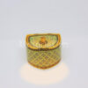 Triangle Covered Box Urn Extreme Shape Large Shiny KarnYang On Green