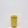 Triangle Vase 5 inch Extreme Shape Shiny ChaKri On Yellow