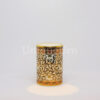 Cylindrical Vase 5 inch Extreme Shape Shiny KraDangNga On Black