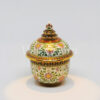 ThoChan Covered Box Urn 2 inch Matt DokKaw On White