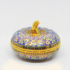 ThoFudThong Covered Box Urn 5 inch Matt ChaKri On Blue