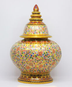 ThoMaYomJukChad 8 inch Matt DokMaiKhod Fancy On White