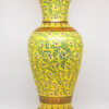 Vase 14 inch Thai Shape Matt ChaKri On Yellow