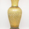Vase 14 inch Thai Shape Matt PhumKaoBin Fancy On White