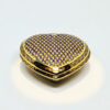Heart Covered Box Urn Large Shiny KaoLarmTad On Blue