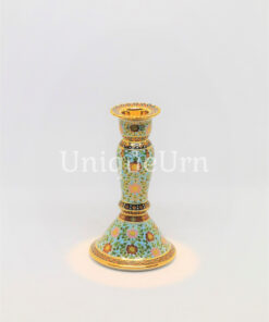 Tall Candle Holder Shiny DokKaw On Light Blue
