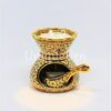 Golden Bag Aroma Oil Burner Shiny ChaKri Inside Black On Black