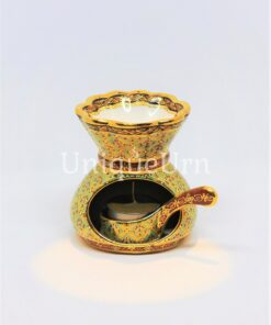 Golden Bag Aroma Oil Burner Shiny KarnYang On Green