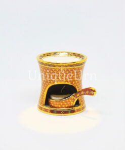 Oval Aroma Oil Burner Shiny KaoLarmTad On Orange