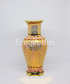 Vase 10 inch Thai Shape Shiny KarnYang On Pink