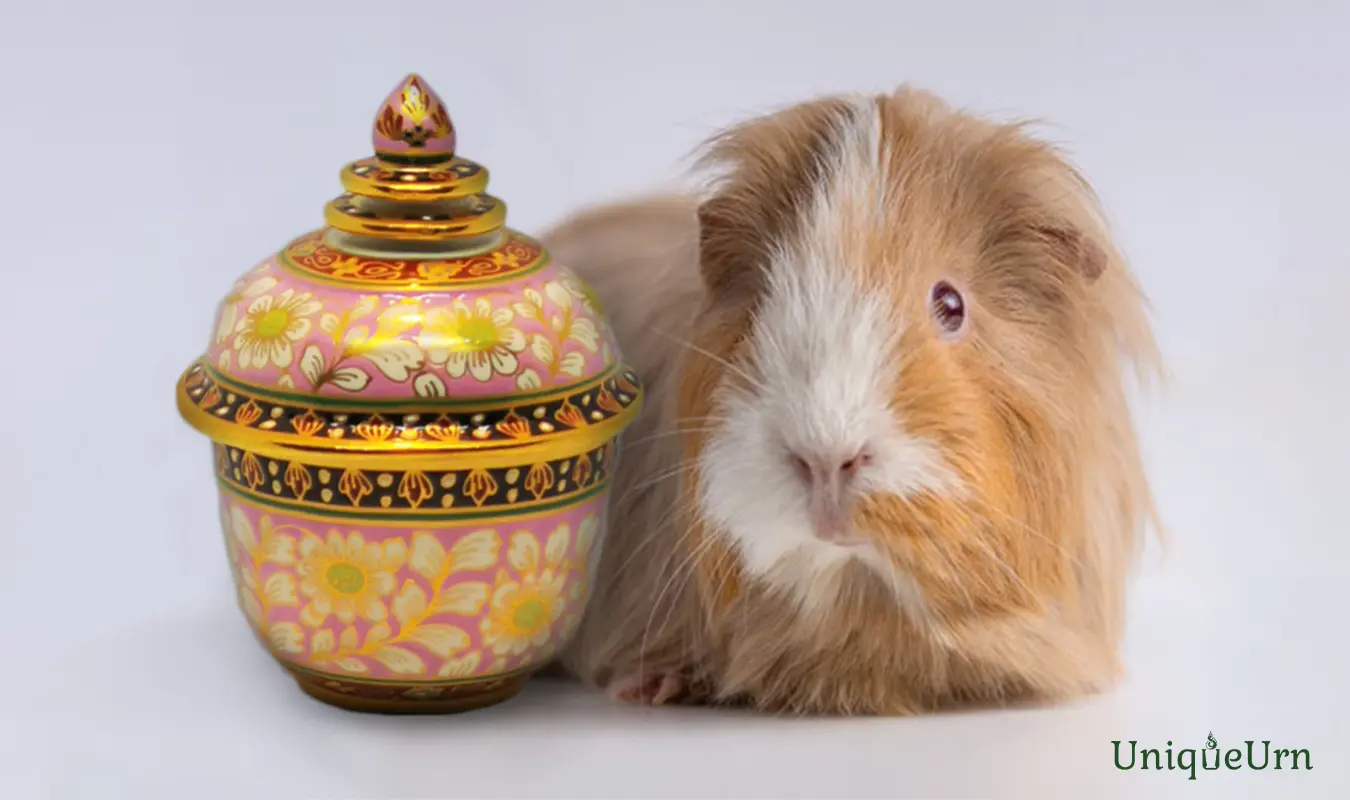 2" Thochan handcrafted keepsake pet urn matt Chakri inside green on pink design