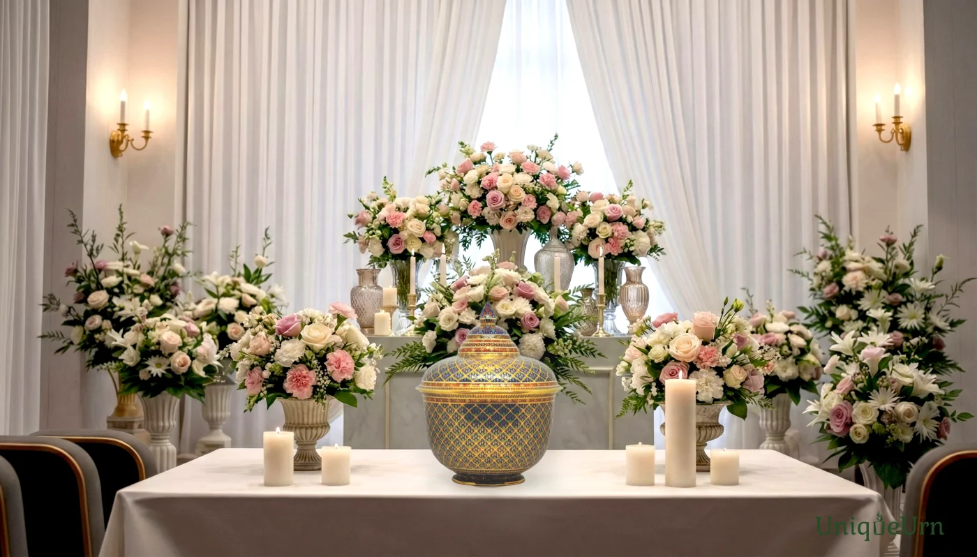 Honor loved ones with an exquisite handcrafted Bencharong Thoprayakru cremation urn for ashes. Discover the profound art of remembrance with a funeral ceremony in Thailand.