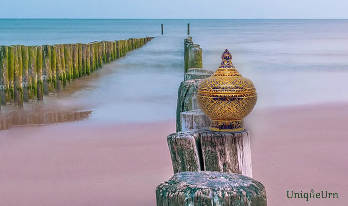 Honor your child’s legacy: Healing rituals & exquisite memorial art with UniqueUrn’s ThoMakRuk handcrafted adult urns for ashes.