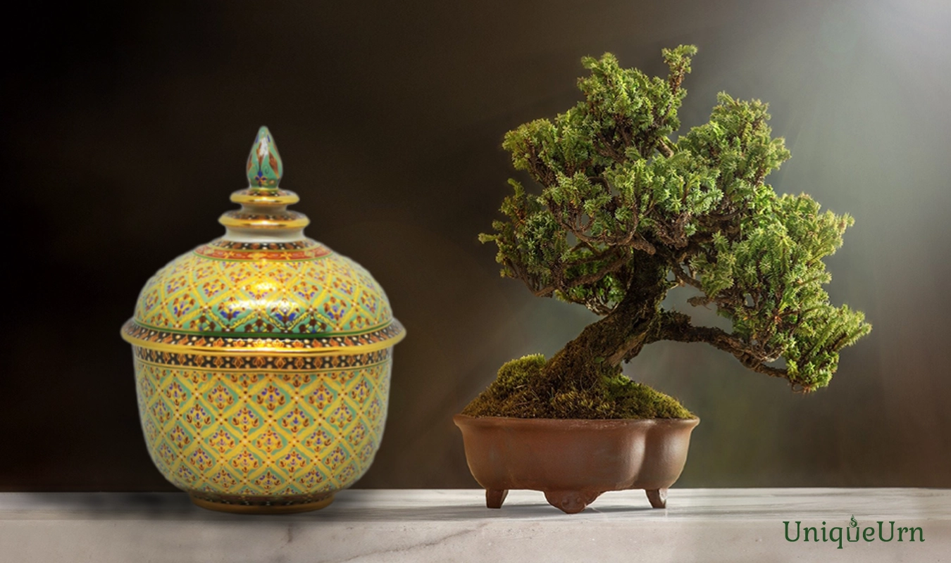 In the AI Slop world, handcrafted Thochan Bencharong art keepsake urns from UniqueUrn still embrace the Wabi-Sabi philosophy to honor the human spirit with authentic, soulful artistry.