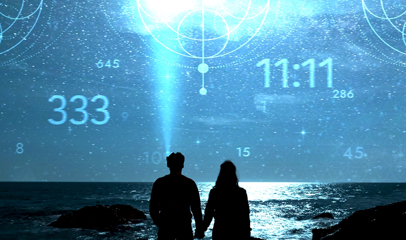 Visual representation of the Block Universe and Einstein's theory of time, connecting eternal love with memorial art and science.