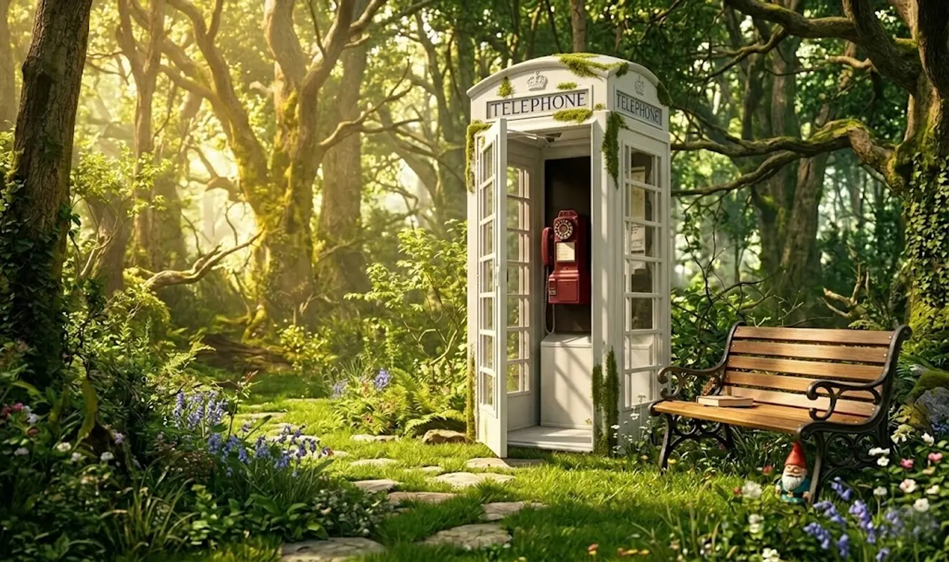 A symbolic representation of the global language of love, featuring the Wind Phone concept for sensory comfort.
