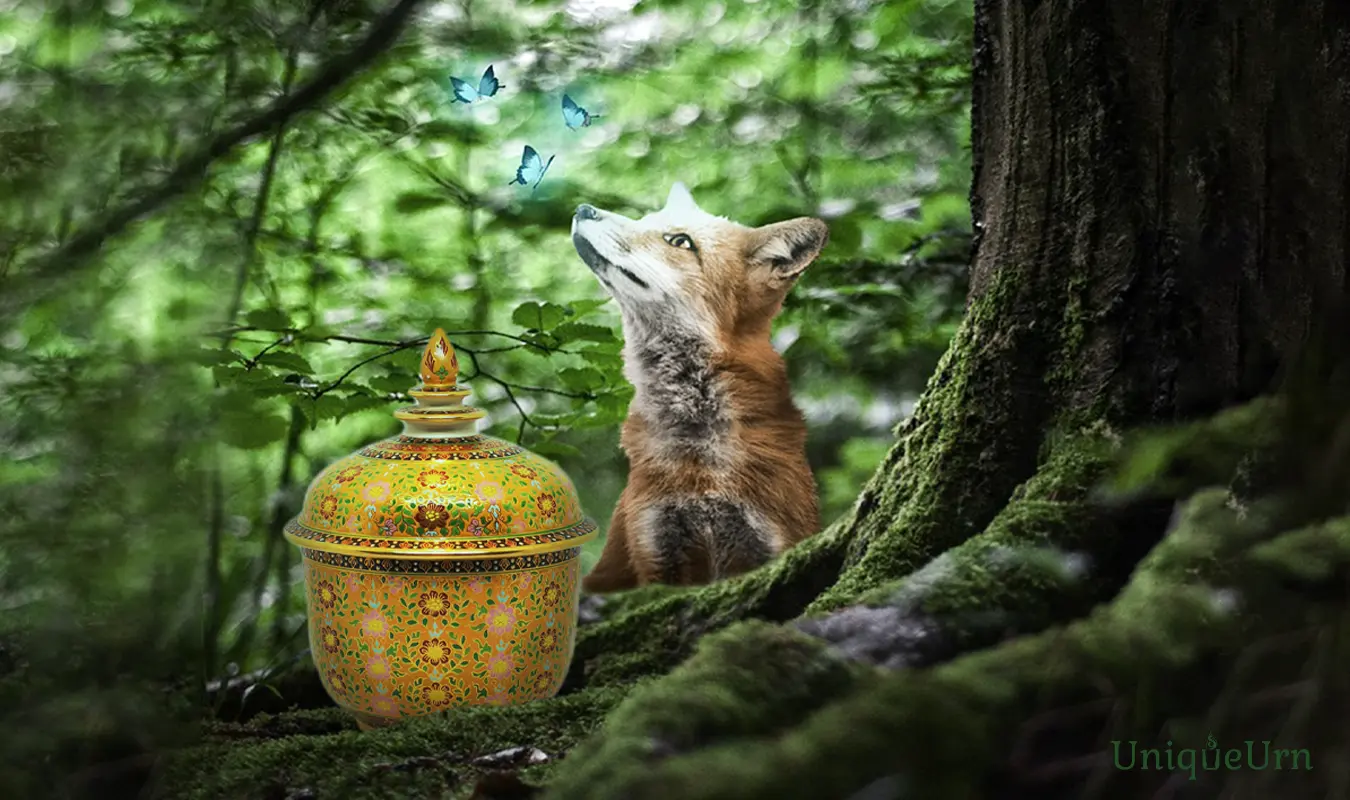 After losing a faithful pet, it is better to use artistic architecture to heal the heart and create a memorial with handmade Benjarong Thochan urns.