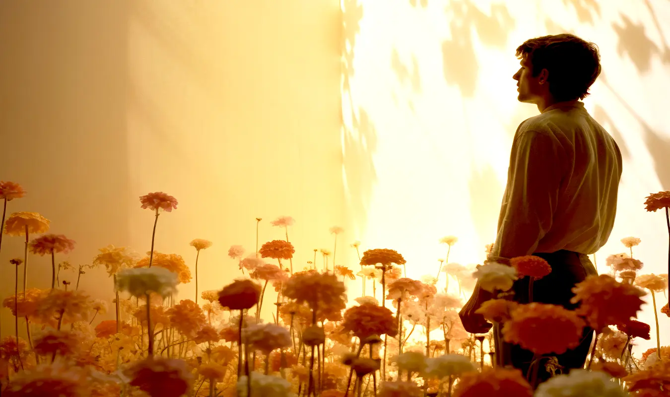 walks into the garden to heal and restore his Khuan.
