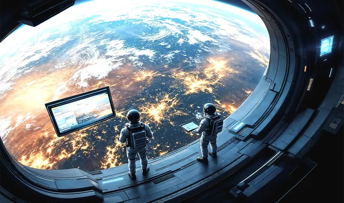 The overview effect from astronauts is visionary: how tiny humans are.