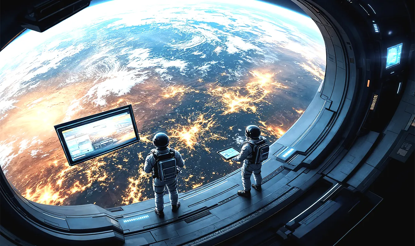 The overview effect from astronauts is visionary: how tiny humans are.
